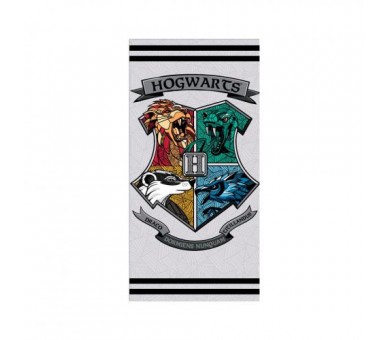 Harry Potter Telo Mare Microfibra Hogwarts Stemma (140x70)