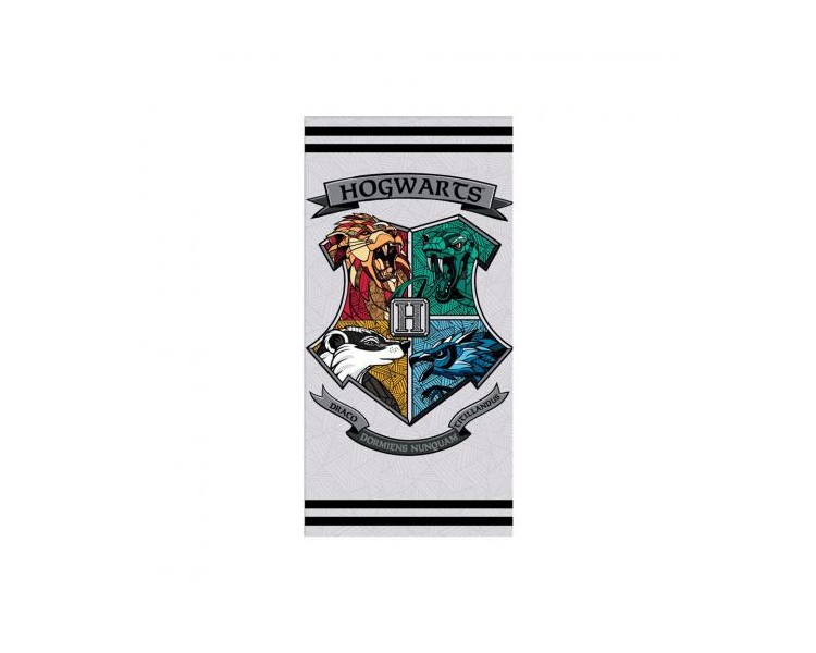 Harry Potter Telo Mare Microfibra Hogwarts Stemma (140x70)