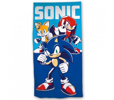 Sonic The Hedgehog Telo Mare Microfibra Sonic Trio (140x70)