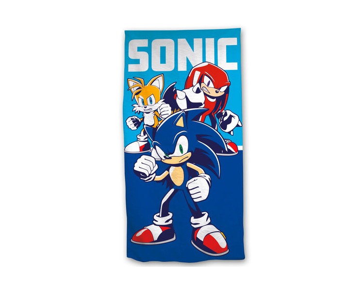 Sonic The Hedgehog Telo Mare Microfibra Sonic Trio (140x70)