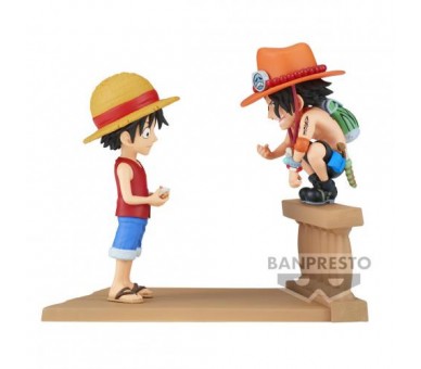 One Piece WCF Log Stories: Monkey D.Luffy Portgas D.Ace 8cm