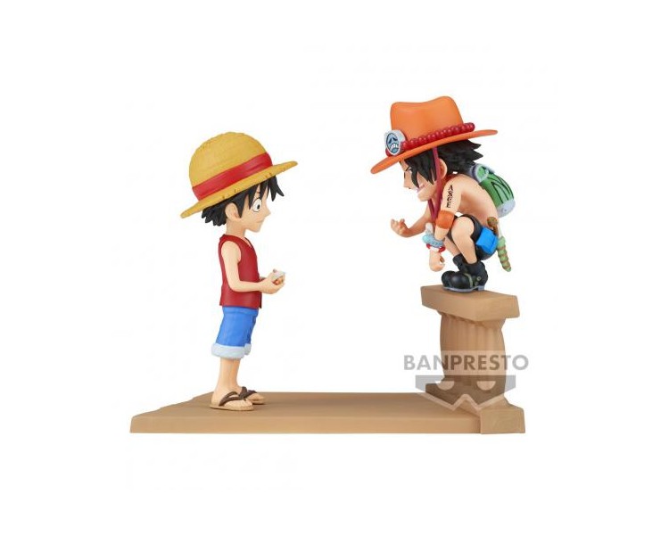 One Piece WCF Log Stories: Monkey D.Luffy Portgas D.Ace 8cm