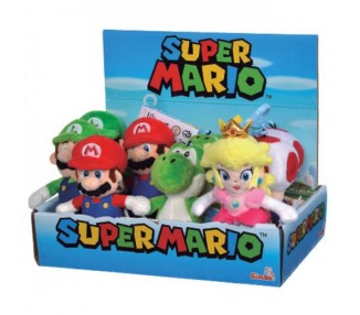 Super Mario Bros (12pz) Peluche Portachiavi 12cm