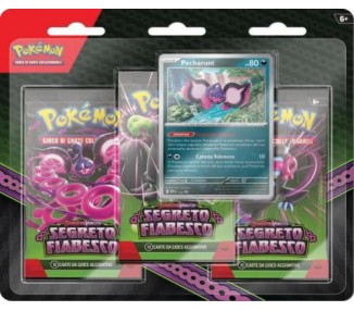 Pokemon 6.5 Box 3 Buste +1 Carta Segreto Fiabesco ITA