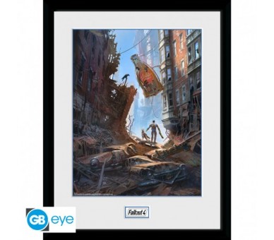 Fallout Framed Print: Street Scene (30x40cm)