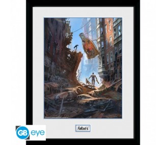 Fallout Framed Print: Street Scene (30x40cm)