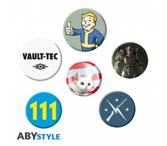 Fallout Pin Spilla Badge: Pack Mix 3cm