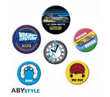 Back to the Future Pin Spilla Badge: Symbols 3cm