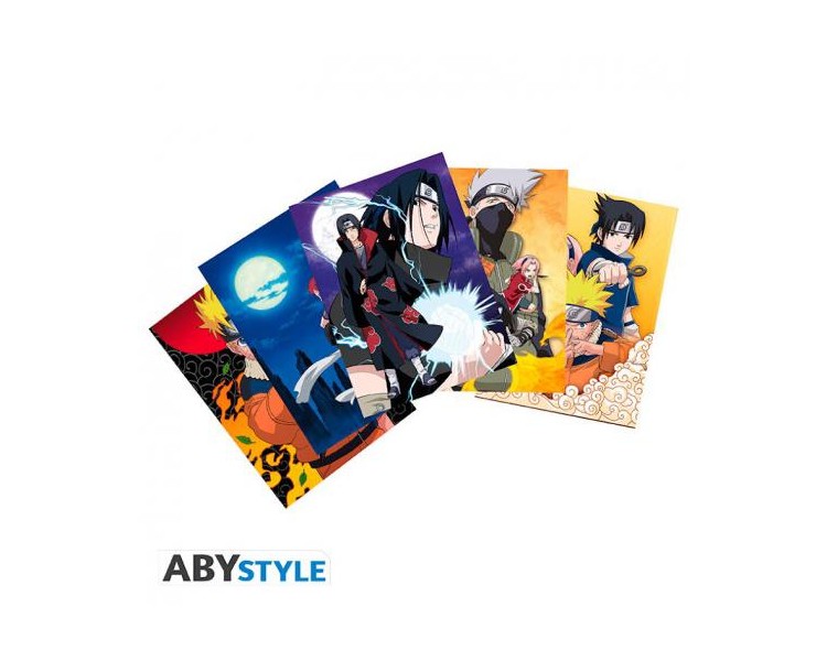 Naruto Shippuden Postcards Cartoline: Set 1 5pz 15x10cm