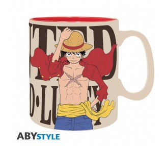 One Piece Tazza 460ml: Luffy & Wanted