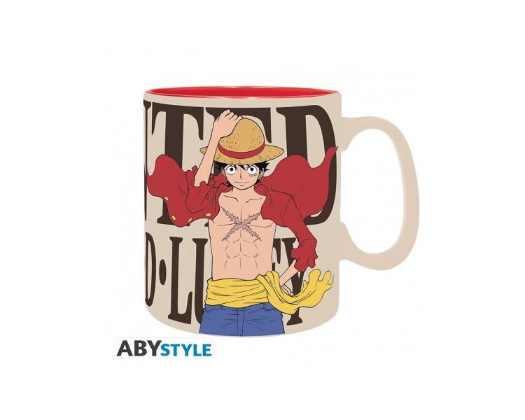 One Piece Tazza 460ml: Luffy & Wanted