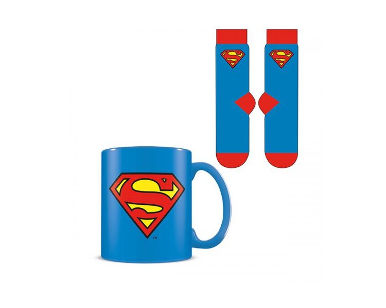 Superman Mug & Sock Set: Logo