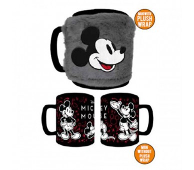 Disney Tazza Fuzzy: Mickey/Minnie Mouse