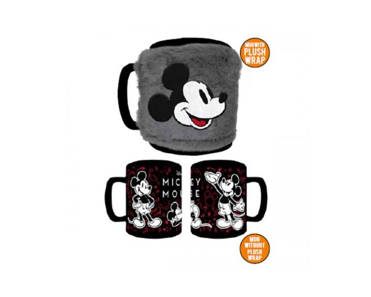 Disney Tazza Fuzzy: Mickey/Minnie Mouse