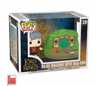 Funko POP! Signore degli Anelli: Bilbo w/Bag End (39) DLX