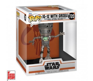 Funko POP! SW The Mandalorian: IG-12 w/Grogu (720) DLX