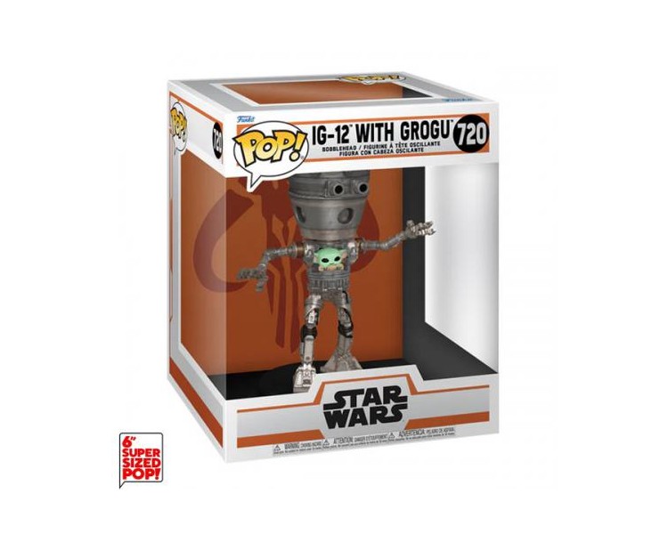 Funko POP! SW The Mandalorian: IG-12 w/Grogu (720) DLX