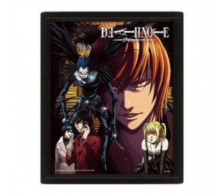 Framed 3D Cornice Death Note Connected by Fate 26x20cm