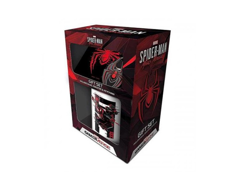 Spider-Man MM Web Glitch Tazza/Coaster/Keychain Gift Set