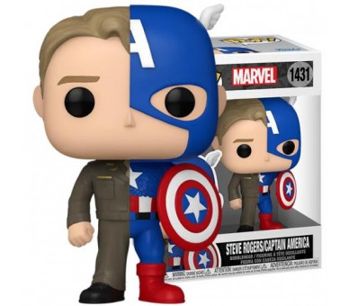 Funko POP! Marvel: Split Steve Rogers/Captain America (1431)