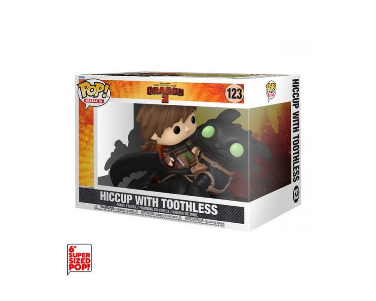 Funko POP! HTTYD: Hiccup w/Toothless (123) DLX