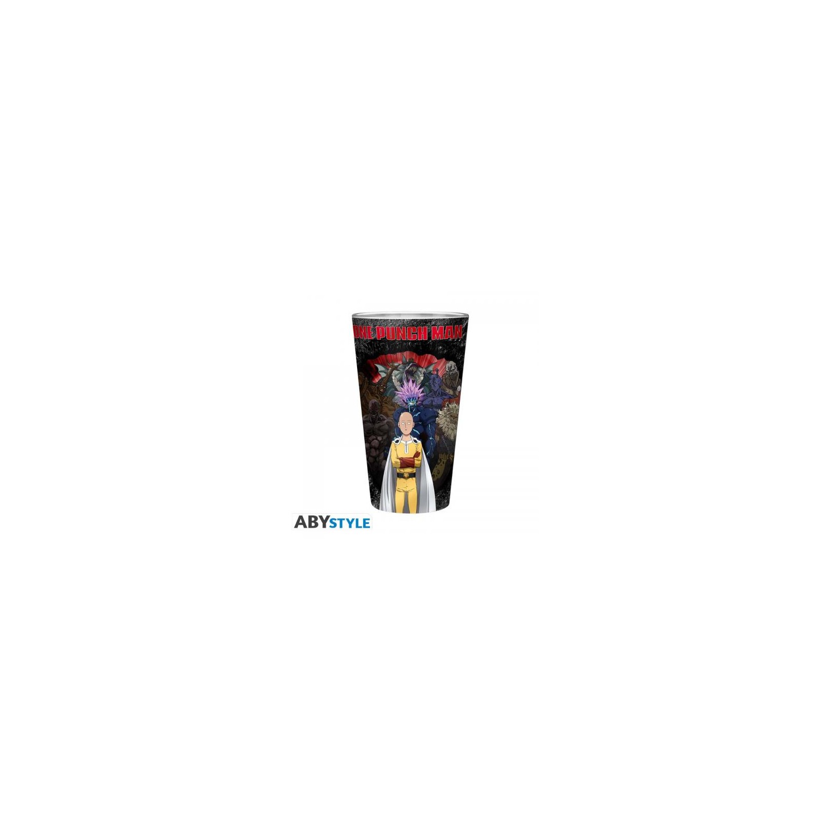 One Punch Man Large Glass 400ml: One Against All