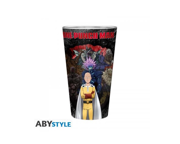 One Punch Man Large Glass 400ml: One Against All