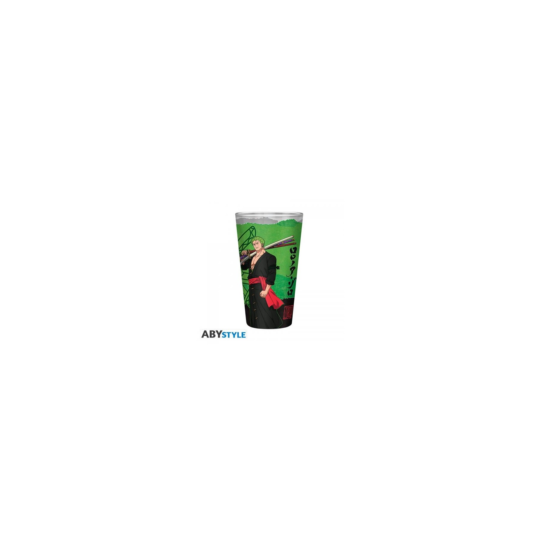 One Piece Large Glass 400ml: Zoro