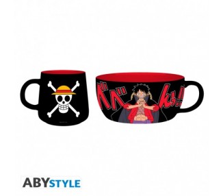 One Piece Set Colazione Tazza/Ciotola: Luffy