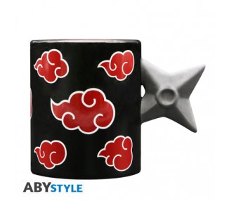 Naruto Shippuden Tazza 3D 460ml: Shuriken Akatsuki