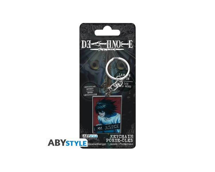 Death Note Portachiavi Lenticular: Justice