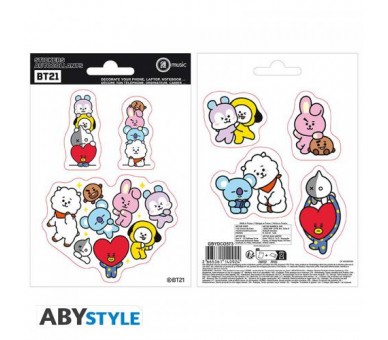 BT21 Stickers: 2 sheets Set 1 16x11cm