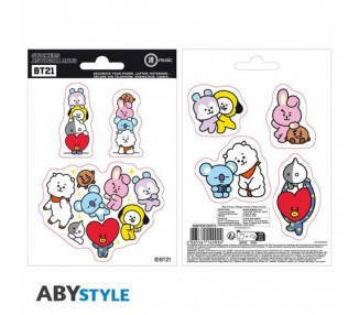 BT21 Stickers: 2 sheets Set 1 16x11cm