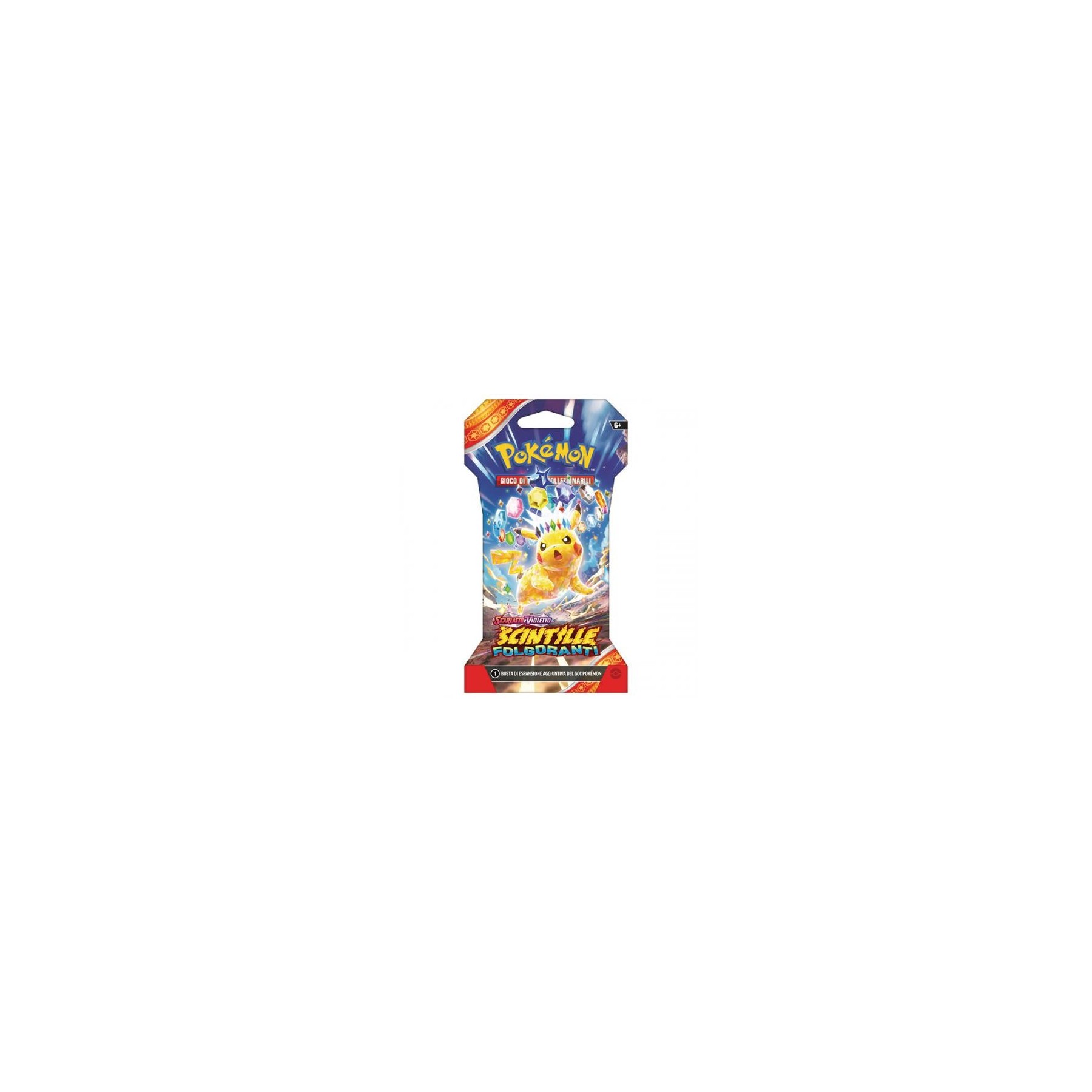 Pokemon Busta SV08 Paper Sleeve Scintille Folgoranti ITA