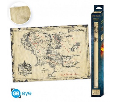 Lord of the Rings Poster Pergamena: Middle Earth 66x46cm