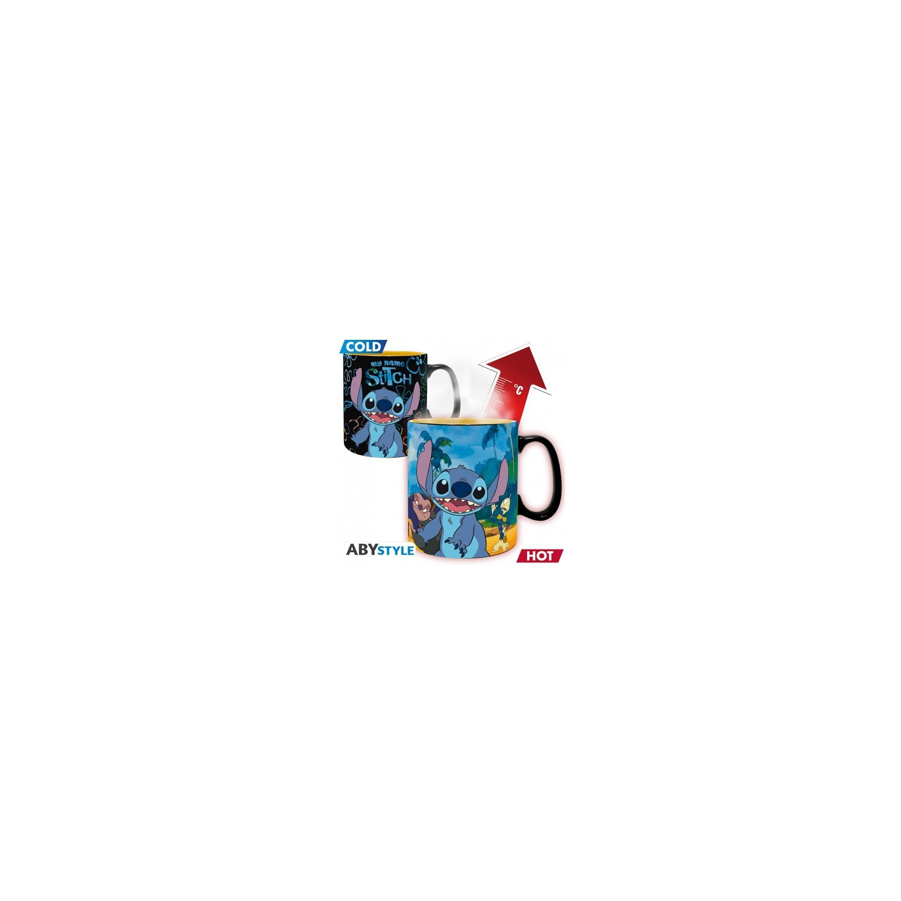 Disney Tazza Heat Change 460ml: Lilo & Stitch