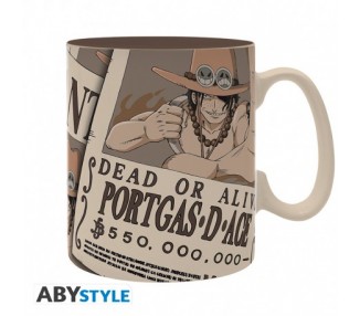 One Piece Tazza 460ml: Wanted Ace