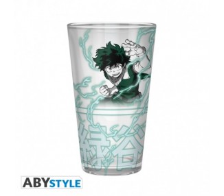 My Hero Academia Large Glass 400ml: Izuku & Bakugo