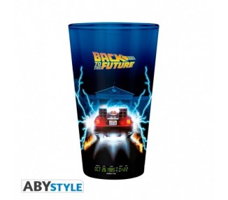 Back to the Future Large Glass 400ml: DeLorean