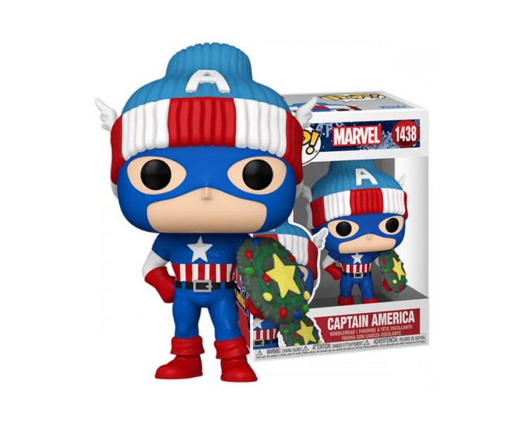 Funko POP! Marvel Holiday: Captain America (1438)