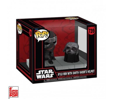 Funko POP! Star Wars Dark Side: Kylo Ren w/Helmet (739) DLX