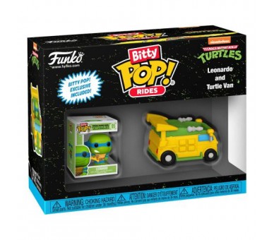 Funko Bitty POP! Rides TMNT: Leonardo w/Van 3cm