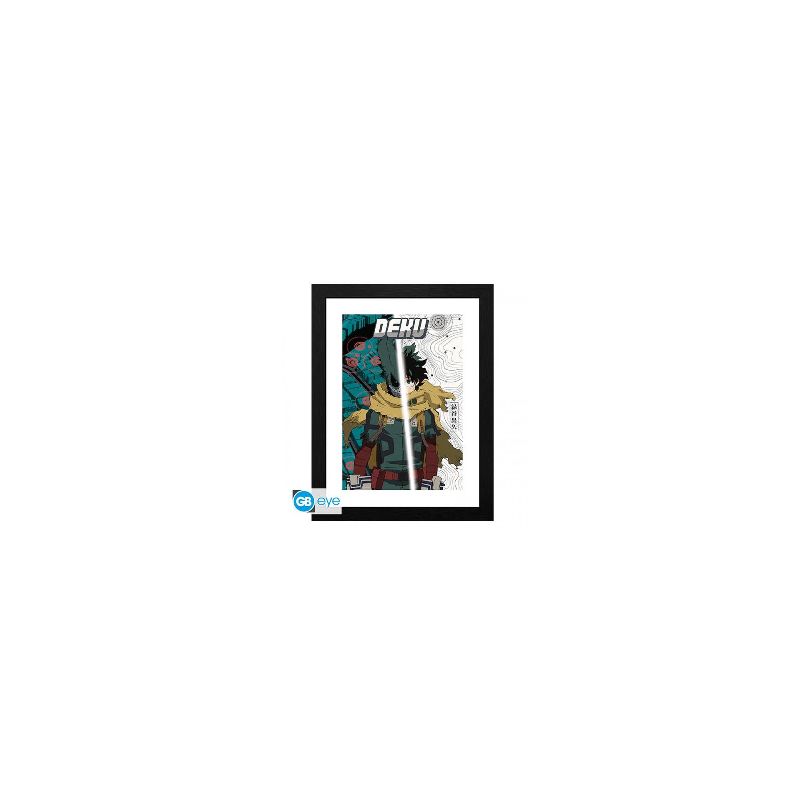 My Hero Academia Framed Print: Dark Deku 30x40cm