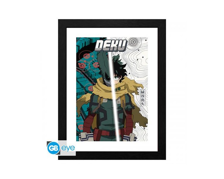 My Hero Academia Framed Print: Dark Deku 30x40cm