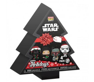 Funko POP! Star Wars: Happy Holiday Pocket 4PK