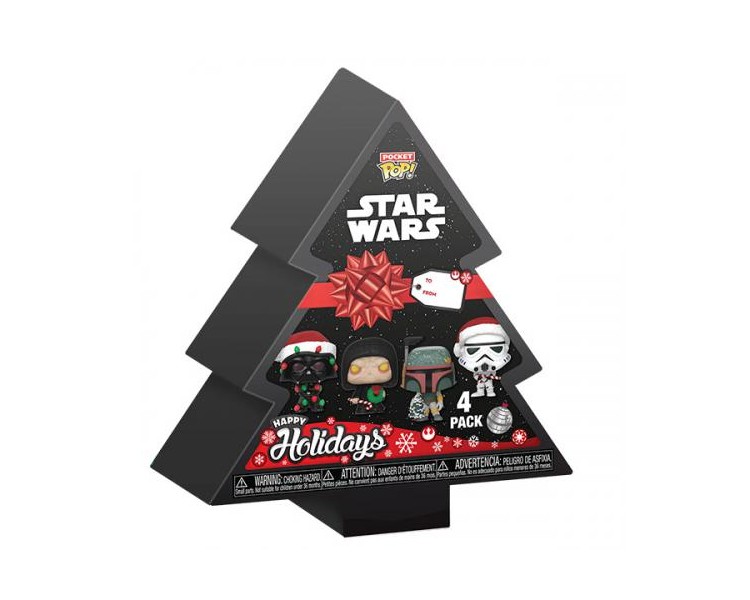 Funko POP! Star Wars: Happy Holiday Pocket 4PK