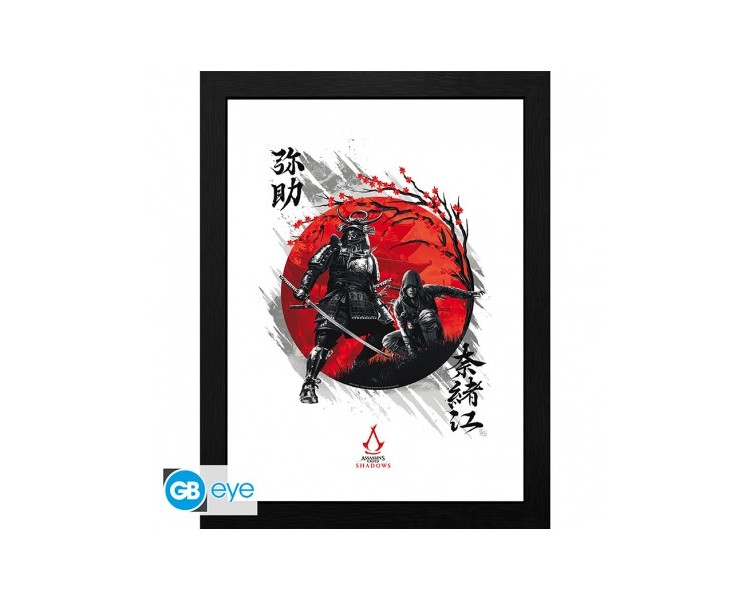 Assassin's Creed Framed Print: Shadows Yasuke/Naoe (30x40)