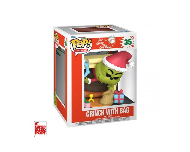 Funko POP! How The Grinch Stole Xmas: Grinch w/Bag (35) DLX