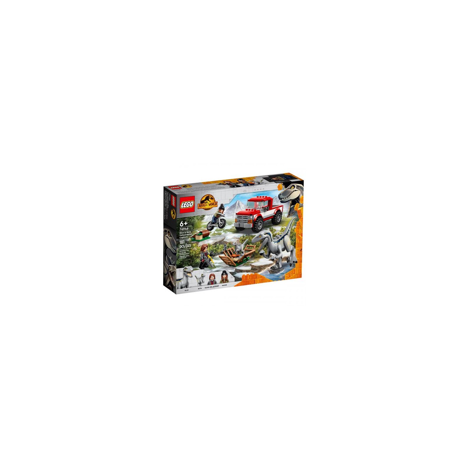 76946 Lego Jurassic World Cattura Velociraptor Blue e Beta