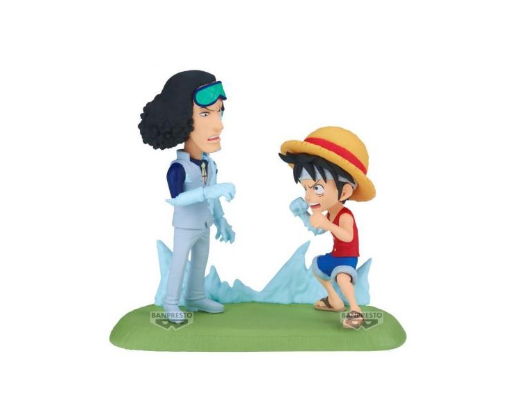 One Piece WCF Log Stories Monkey D.Luffy vs Kuzan 9cm